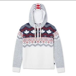 🇨🇦 BNWT Canadiana Kids Gender Inclusive Nordic 1/4 Zip Hoodie Sweater Unisex